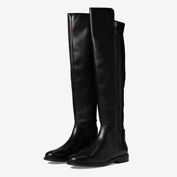 Cole Haan Chase‎ Tall Boots in Black Leather, 7, NWOB - Picture 2 of 11
